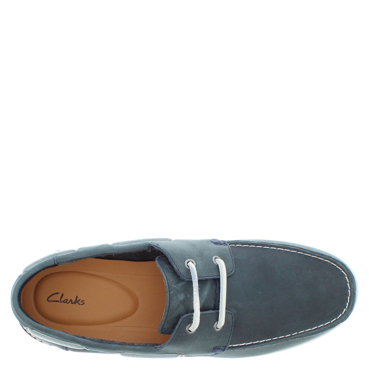 Clarks Pickwell Sail G Fit Men's Casual Navy Leather Boat Shoes