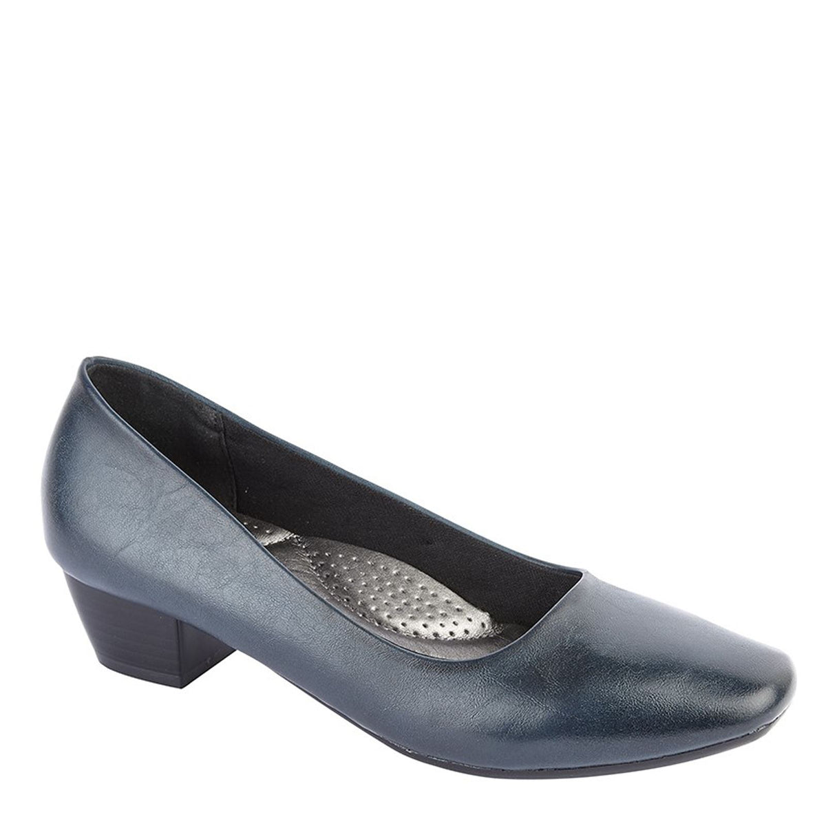 Boulevard L 402 Low Heel Plain Court Shoes