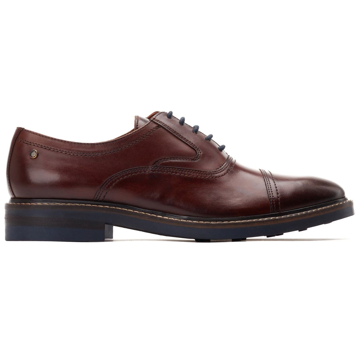 Base London Tatton Toe Cap Derby Lace Shoes