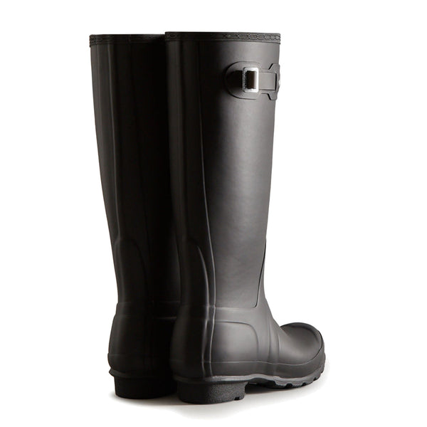 Womens Hunter Original Tall Insulated Shearling Lined Winter Wellington Boots Black