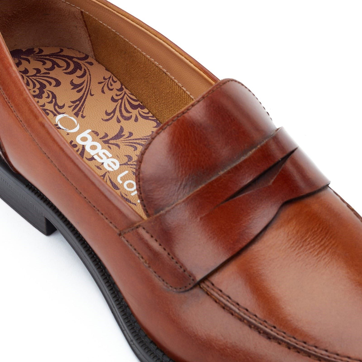 Base London Kennedy Slip On Leather Loafers