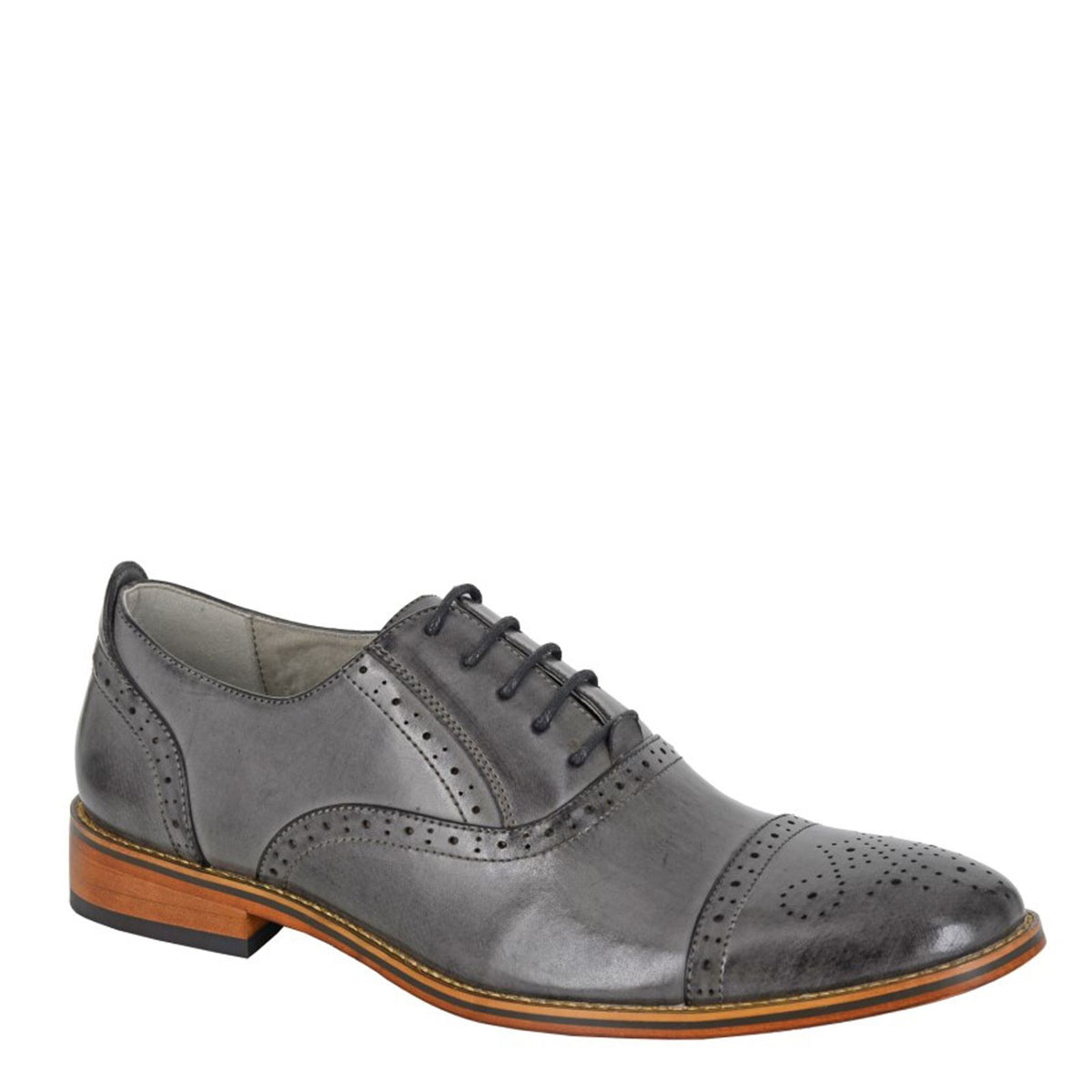 Goor M 516 Capped Lace Oxford Brogue Shoes