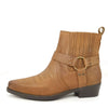 Wrangler Tex Strap Mid Cowboy Western Pull On Chelsea Leather Boots