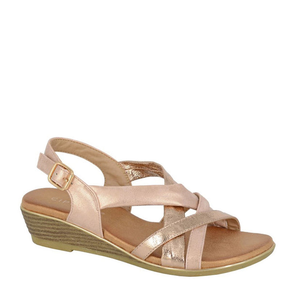 Cipriata Quarta Two Tone Sling Back Buckle Sandals