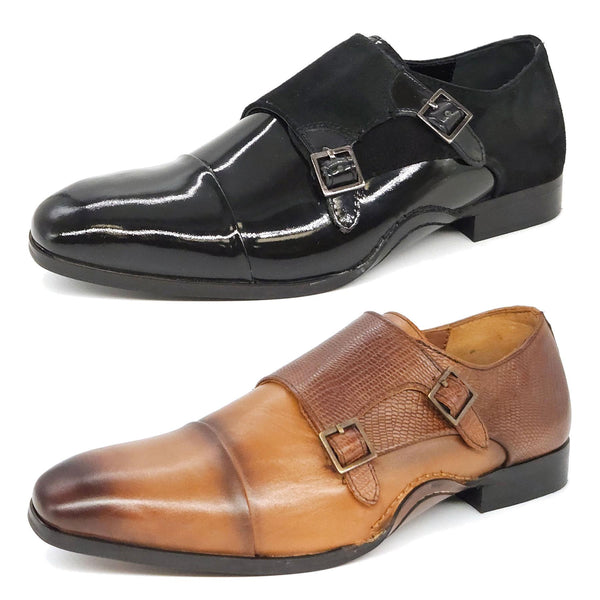 HX London Redbridge Monk Strap Shoes