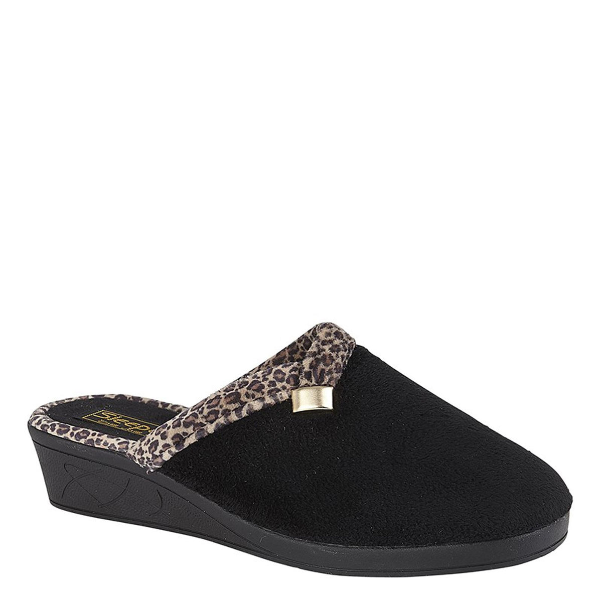 Sleepers Jackie Wedge Slip-On Mule Slippers