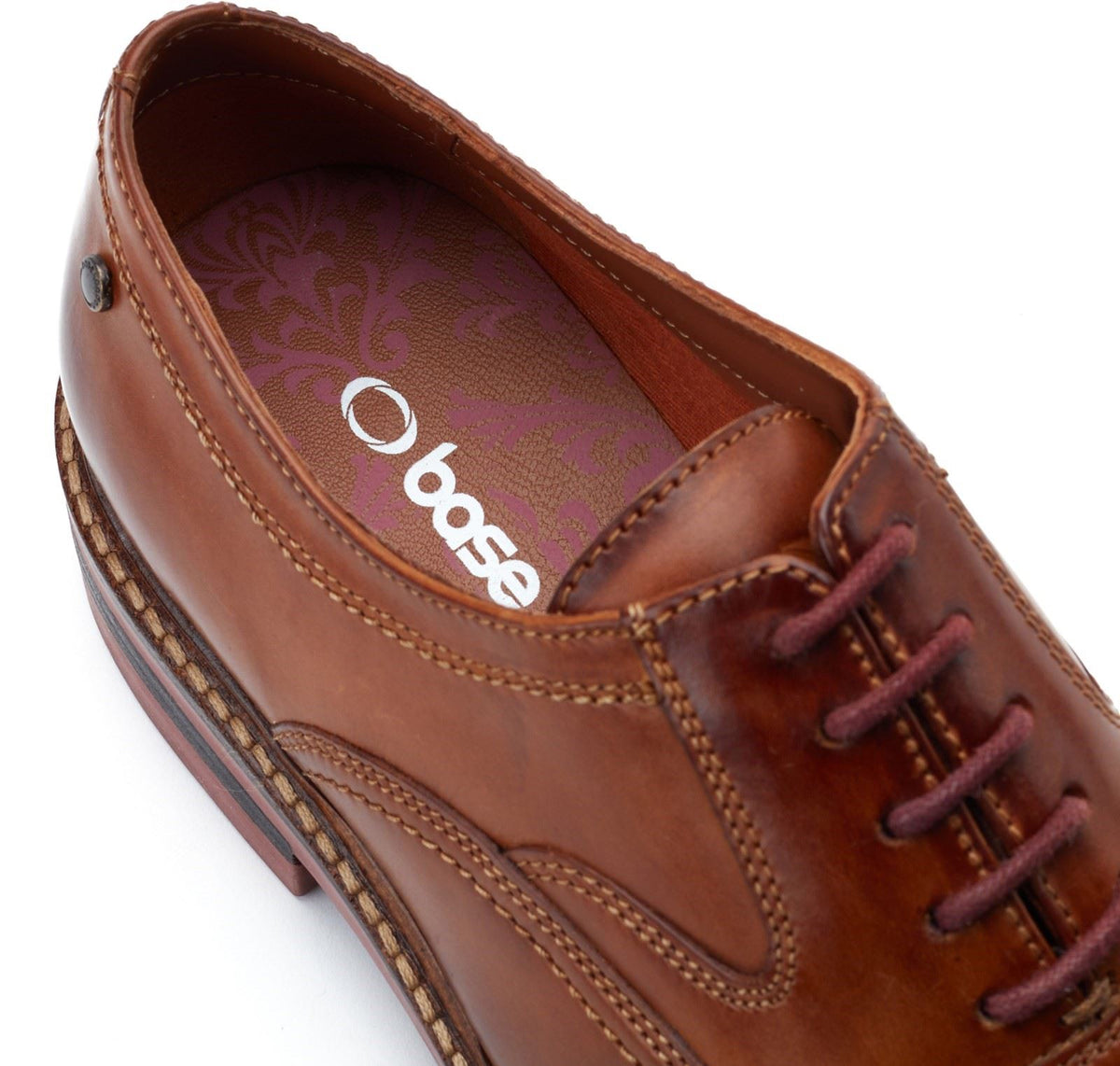 Base London Tatton Toe Cap Derby Lace Shoes