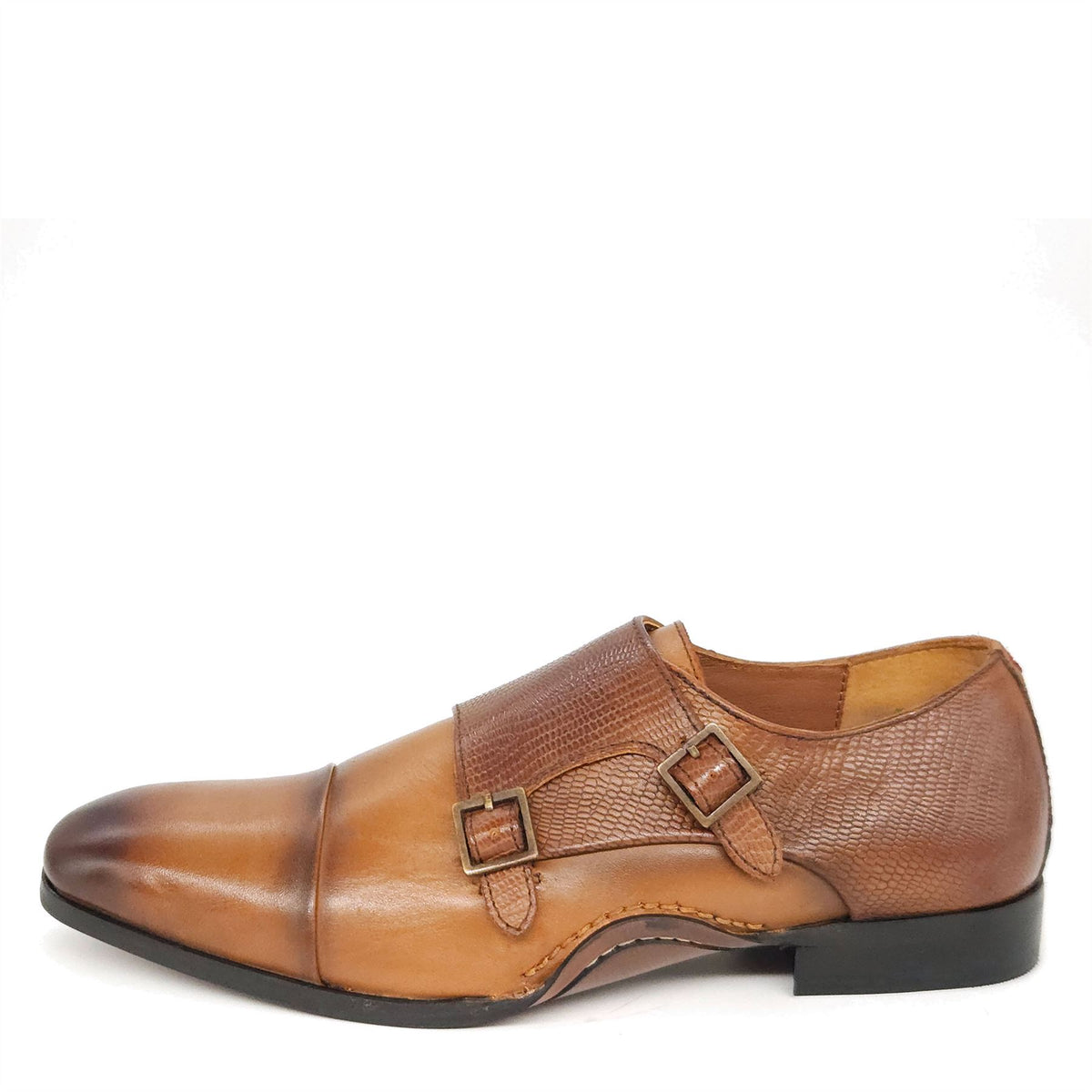 HX London Redbridge Monk Strap Shoes