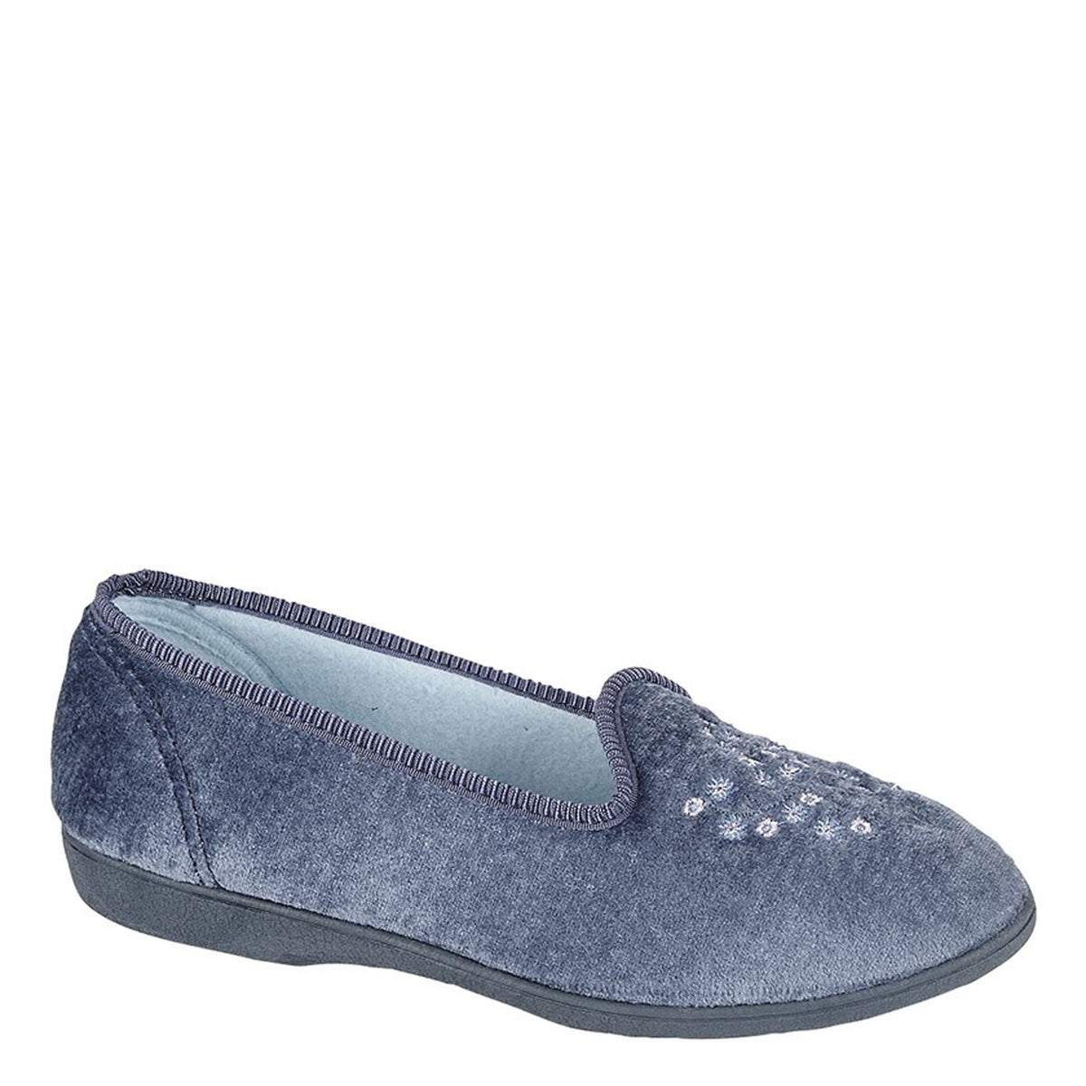 Sleepers Nieta Plain Embroidered Slippers