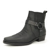 Wrangler Tex Strap Mid Cowboy Western Pull On Chelsea Leather Boots