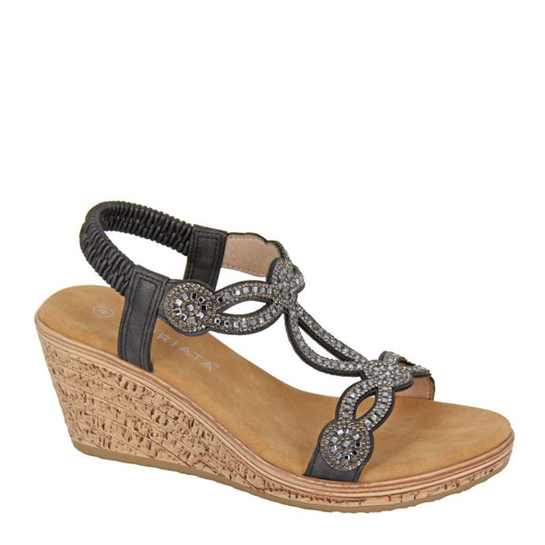 Cipriata Ora Jewelled Elasticated Sling Back Sandals