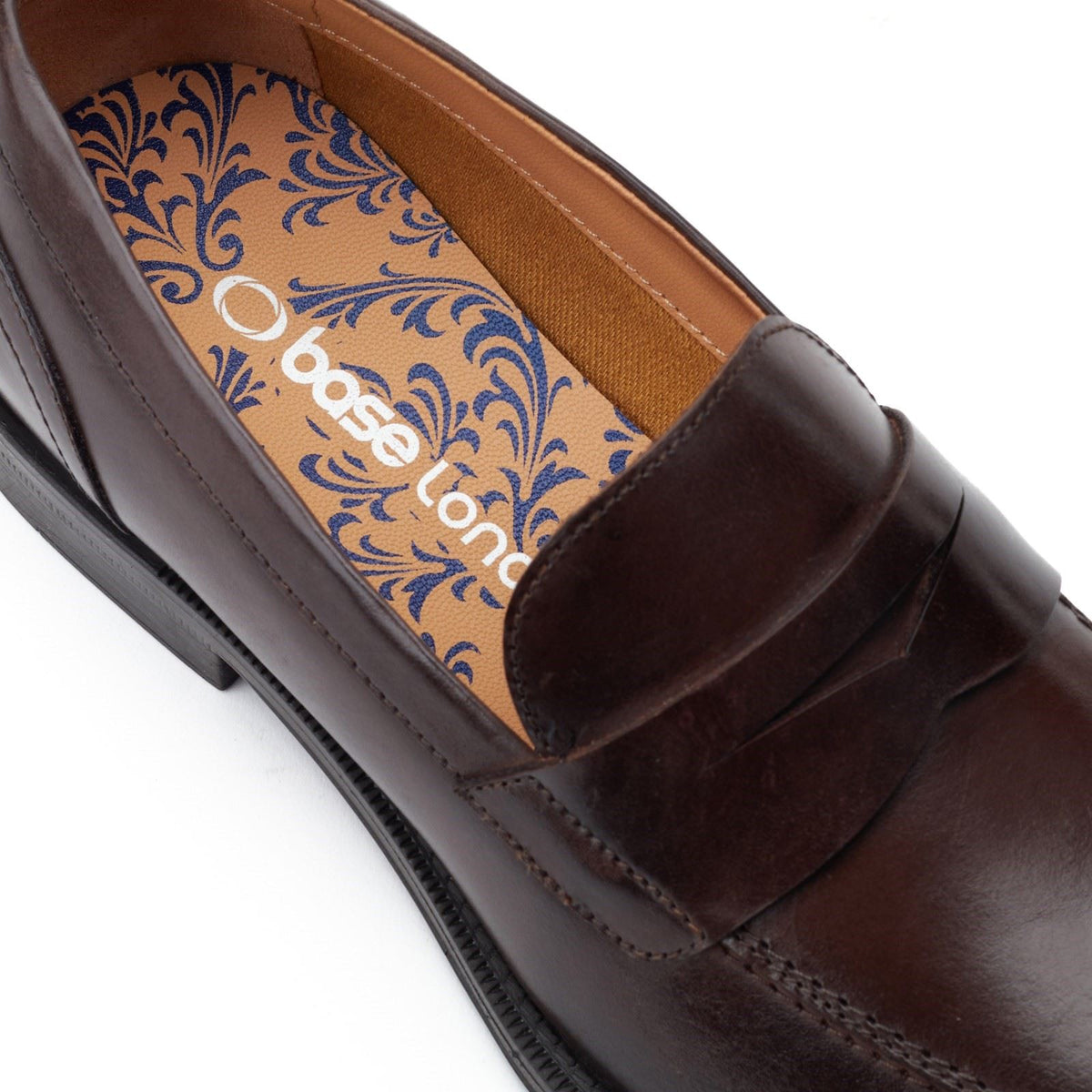 Base London Kennedy Slip On Leather Loafers