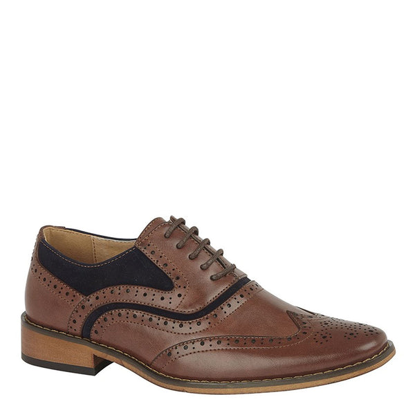 Goor B 499 5 Eye Wing Capped Brogue Oxford Shoes