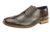 Frank James Newman Mens Leather Lace Hi Shine Formal Brogue Shoes