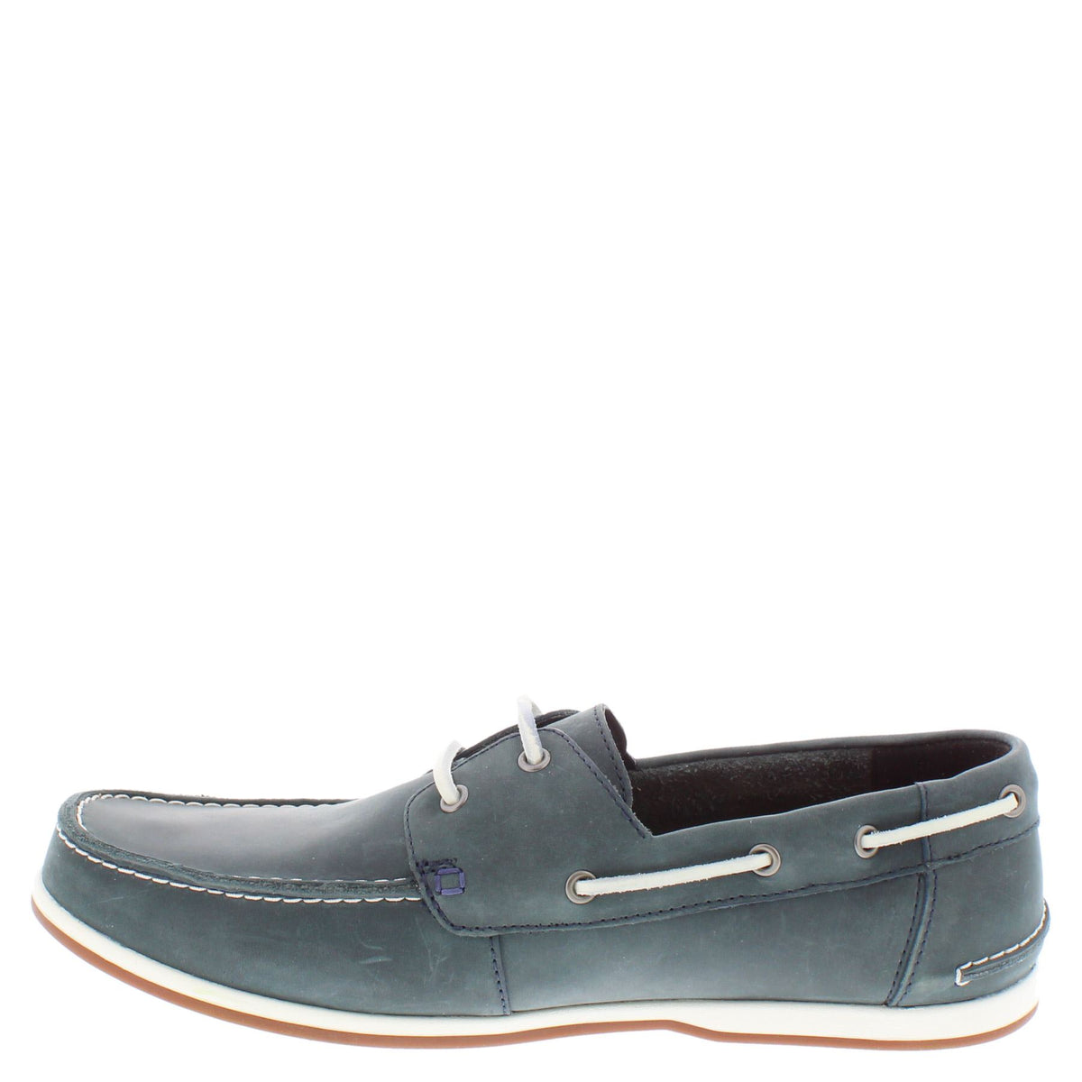 Clarks Pickwell Sail G Fit Men's Casual Navy Leather Boat Shoes