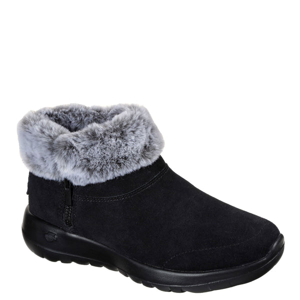 Skechers On The Go Joy Savvy Fur Trimmed Ankle Boots