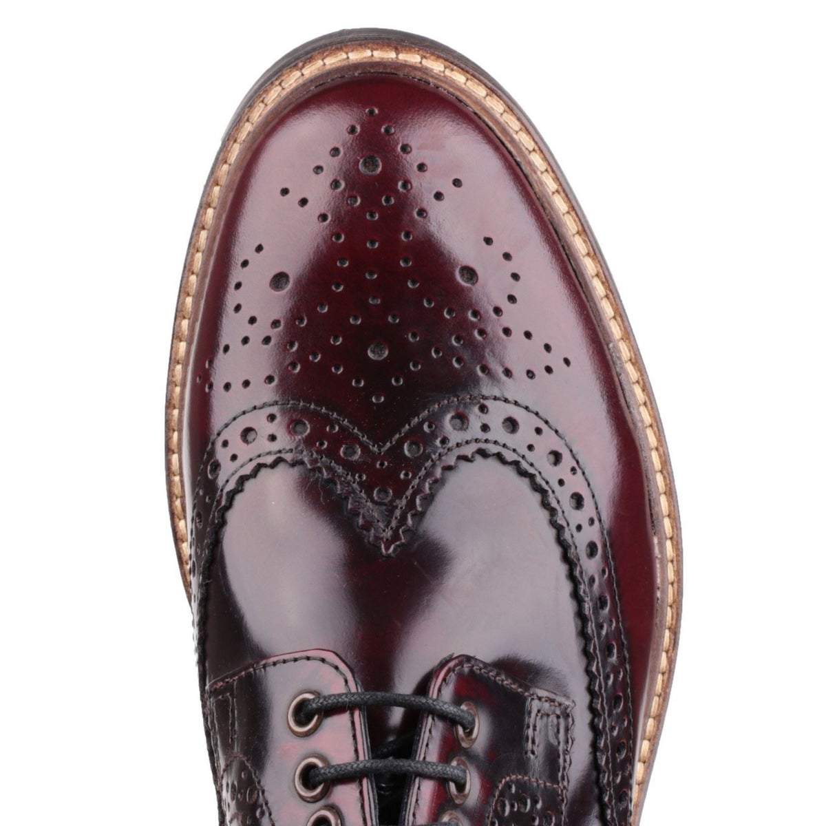 Base London Woburn Hi-Shine Brogue Shoes