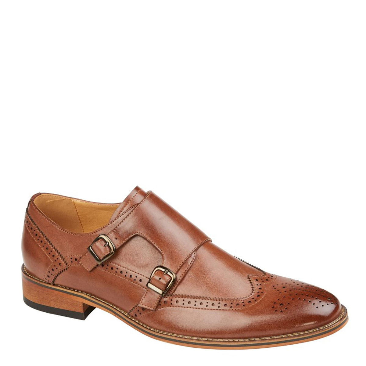 Goor M 429 Twin Buckle Brogue Monk Shoes