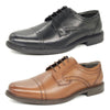 Oaktrak Charles Men's Derby Lace Up Formal Shoe Black or Tan Leather