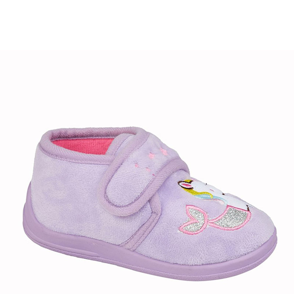 Sleepers Mystique Touch Fastening Unicorn Slippers