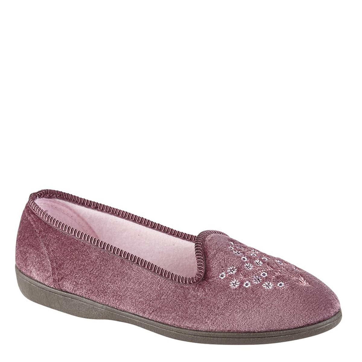 Sleepers Nieta Plain Embroidered Slippers