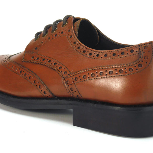 Frank James Benchgrade Monmouth Leather Welted Brogue Lace Shoes Rubber Sole