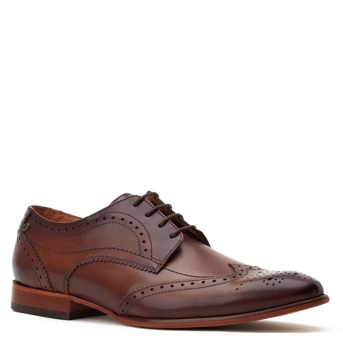 Base London Barbera Lace Up Brogue Shoes