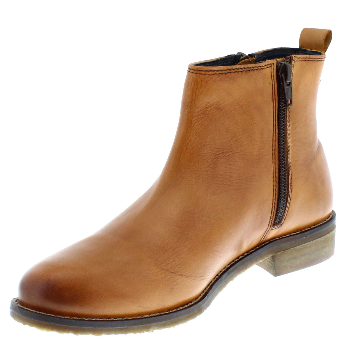 Frank James Newbury Ladies Womans Leather Zip Up Chelsea Boots