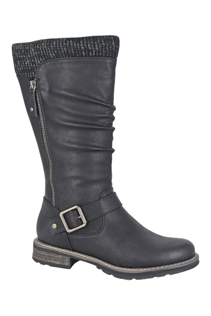 Cipriata Alisa Inside Zip Buckle High Leg Boots