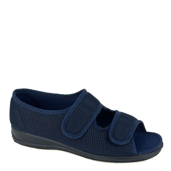 Sleepers Betty Touch Fastening X Wide Slippers