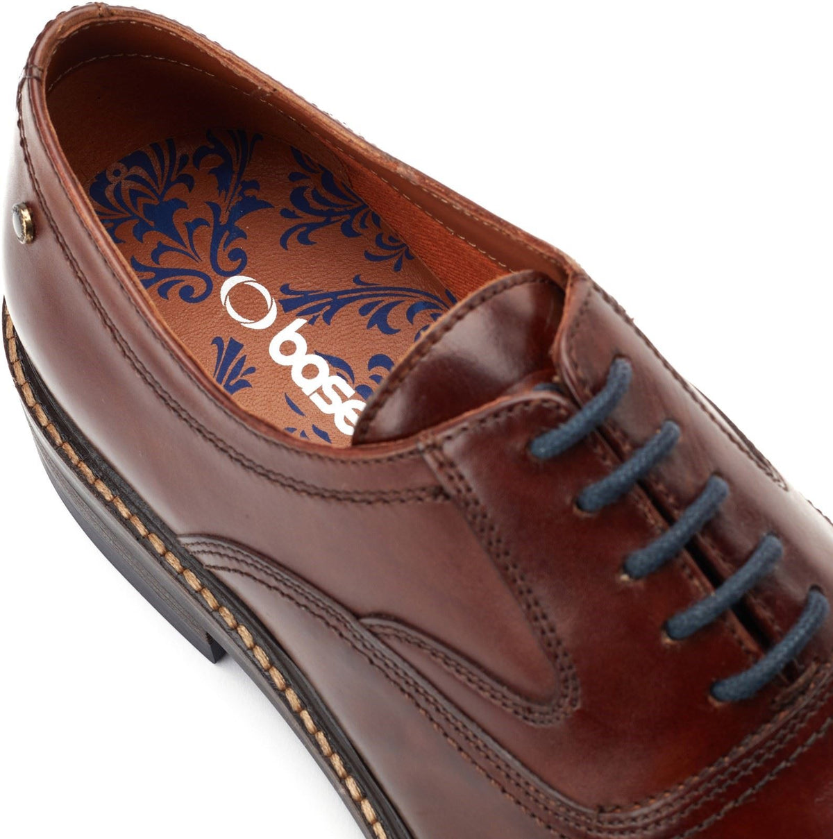 Base London Tatton Toe Cap Derby Lace Shoes