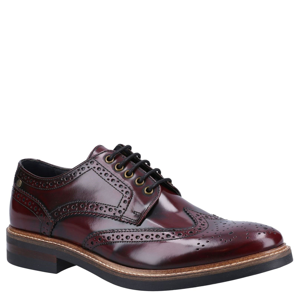 Base London Woburn Hi-Shine Brogue Shoes