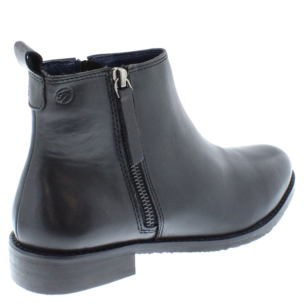 Frank James Newbury Ladies Womans Leather Zip Up Chelsea Boots