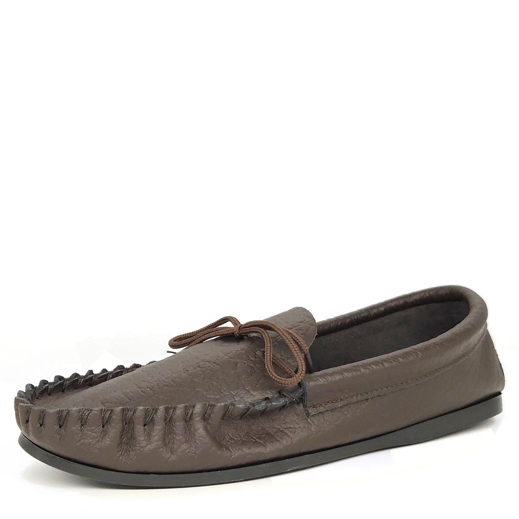 Coopers Moccasin Traditional Mens Leather Outdoor Slippers