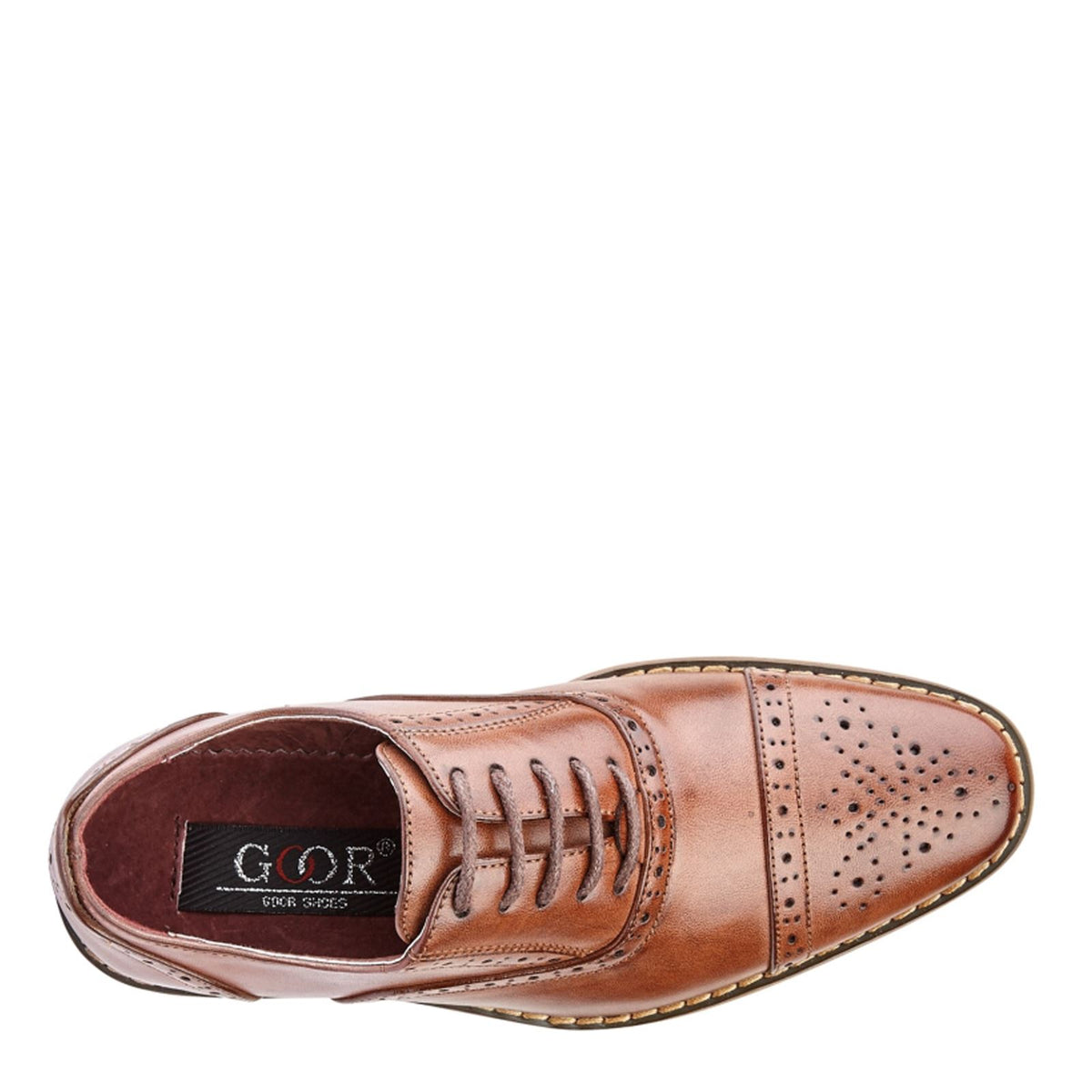 Goor B 516 Capped Lace Oxford Brogue Shoes