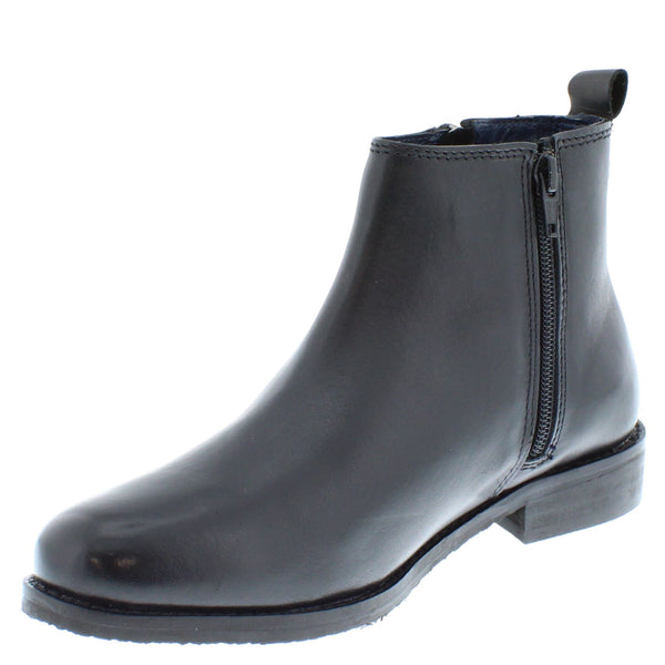 Frank James Newbury Ladies Womans Leather Zip Up Chelsea Boots