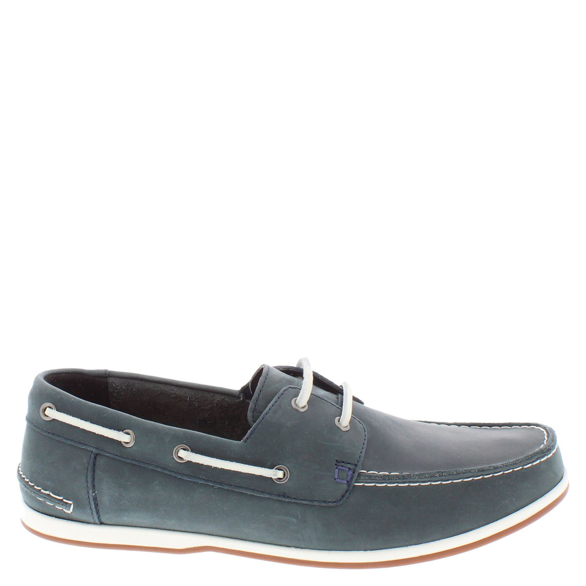 Clarks Pickwell Sail G Fit Men's Casual Navy Leather Boat Shoes