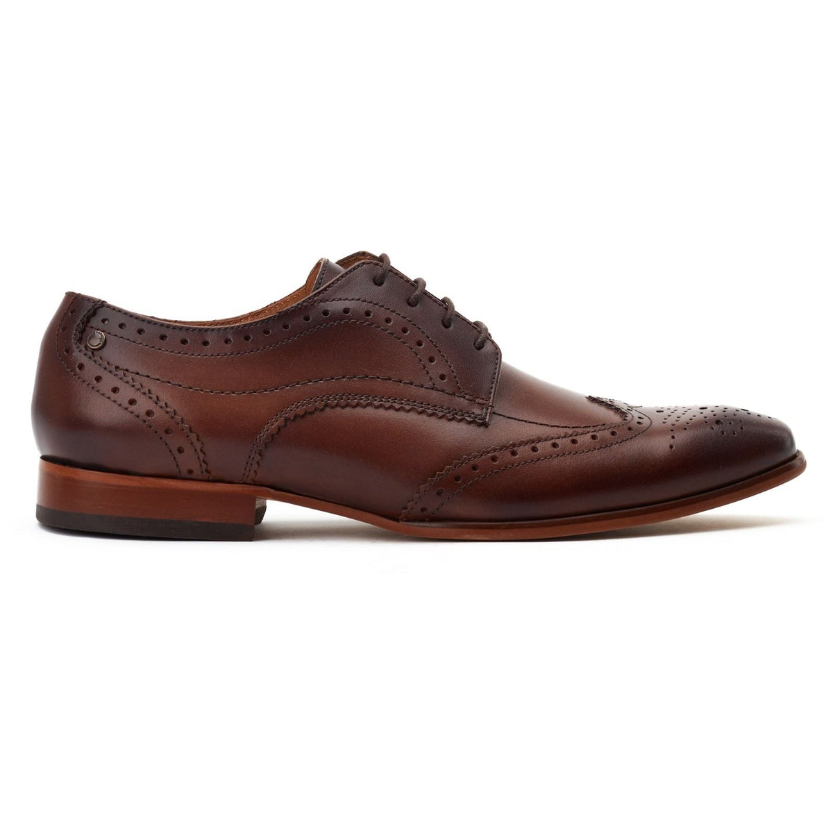 Base London Barbera Lace Up Brogue Shoes