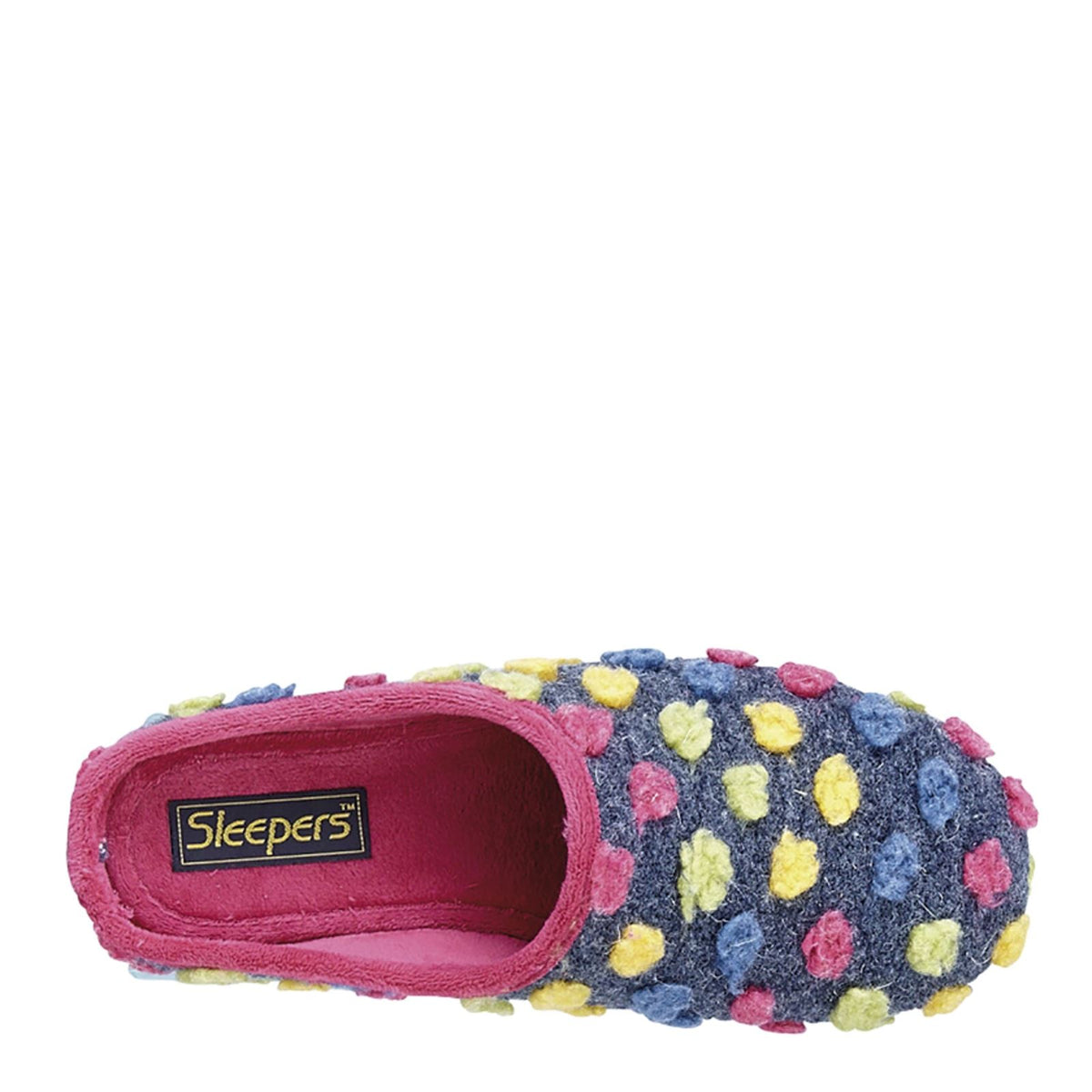 Sleepers Amy Spotted Knit Mule Slippers