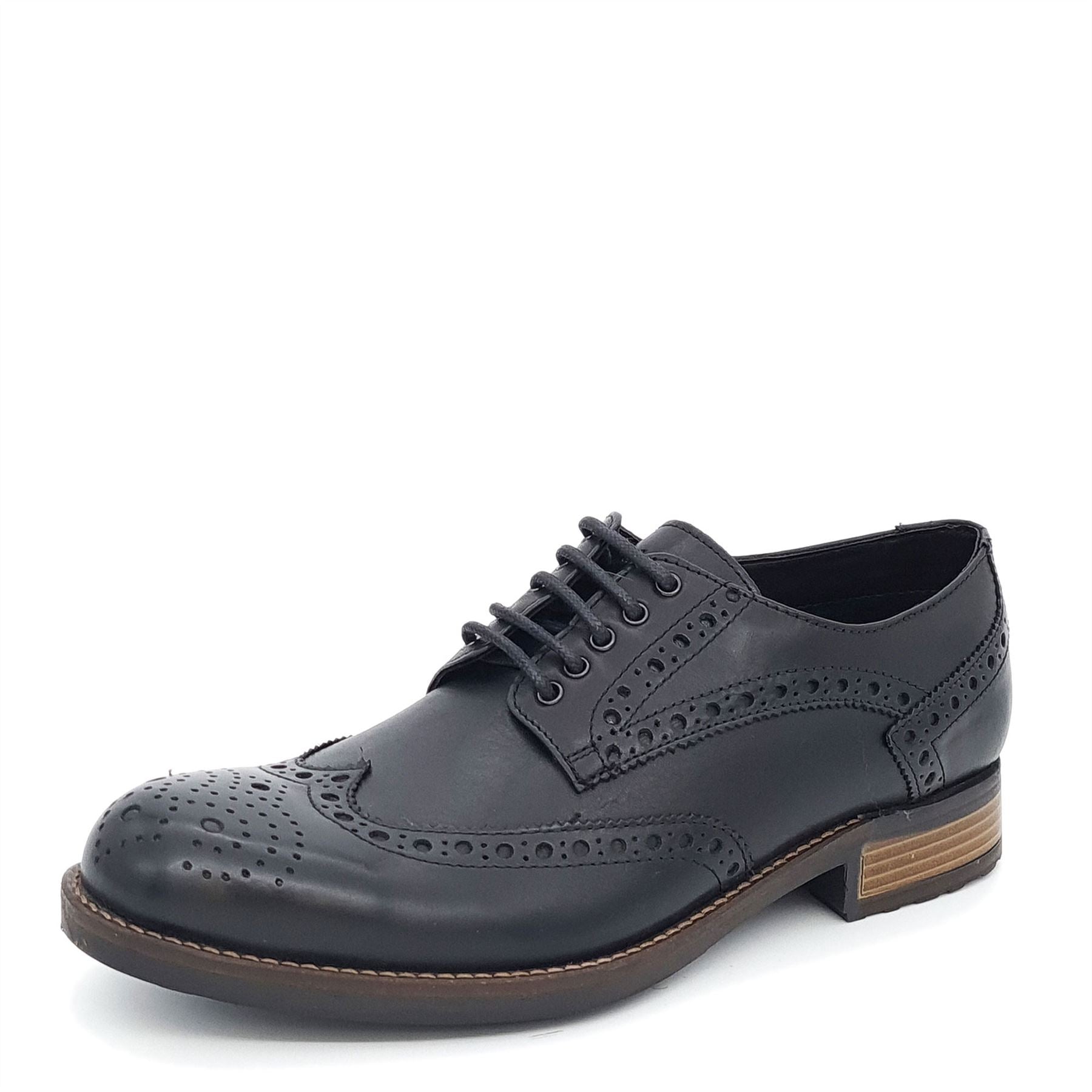 Mens black brogues sale on sale uk