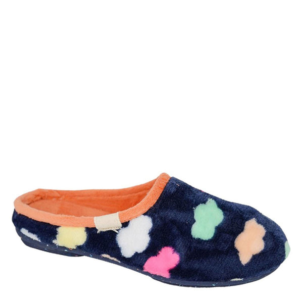 Sleepers Sheena Multi Coloured Cloud Mule Slippers