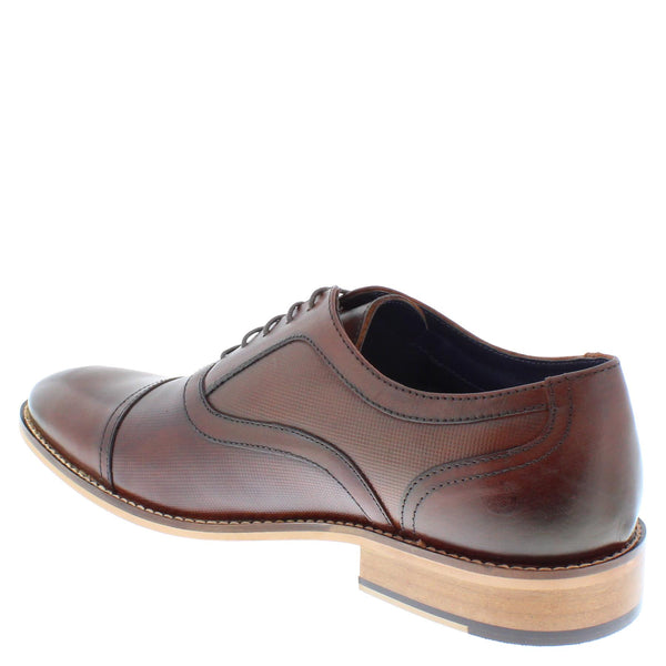 Herbert Frank Holborn Mens Leather Lace Up Formal Oxford Cap Shoes