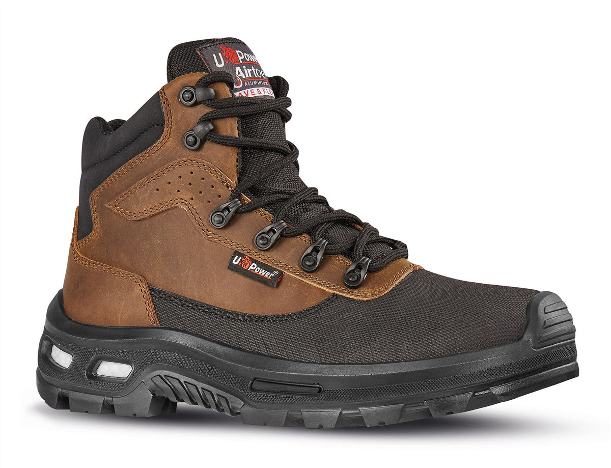 U-Power Floyd ESD Brown Lace Up Toecap Infinergy Midsole Lightweight Safety Boots