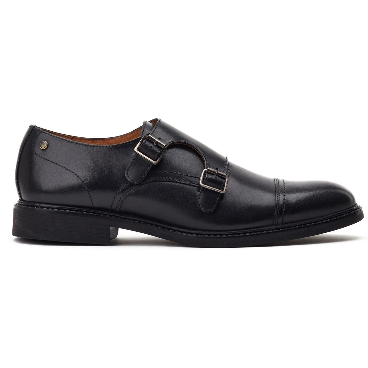 Base London Diablo Double Strap Monk Shoes