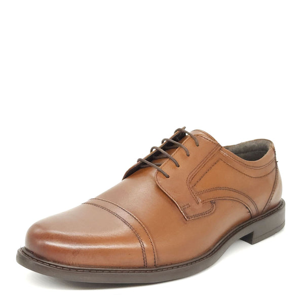 Oaktrak Charles Men's Derby Lace Up Formal Shoe Black or Tan Leather