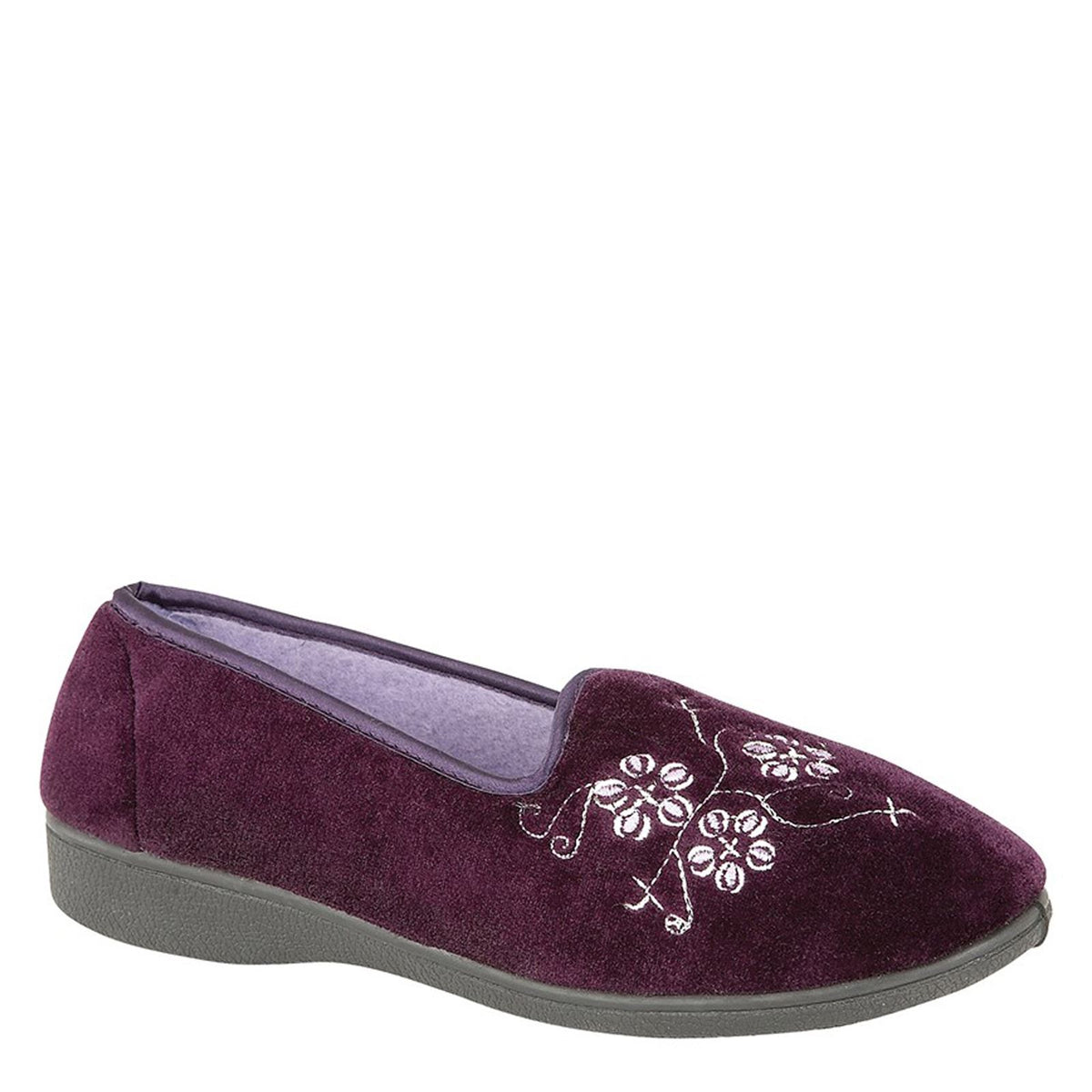 Zedzzz Jenny Embroidered Tab Slippers