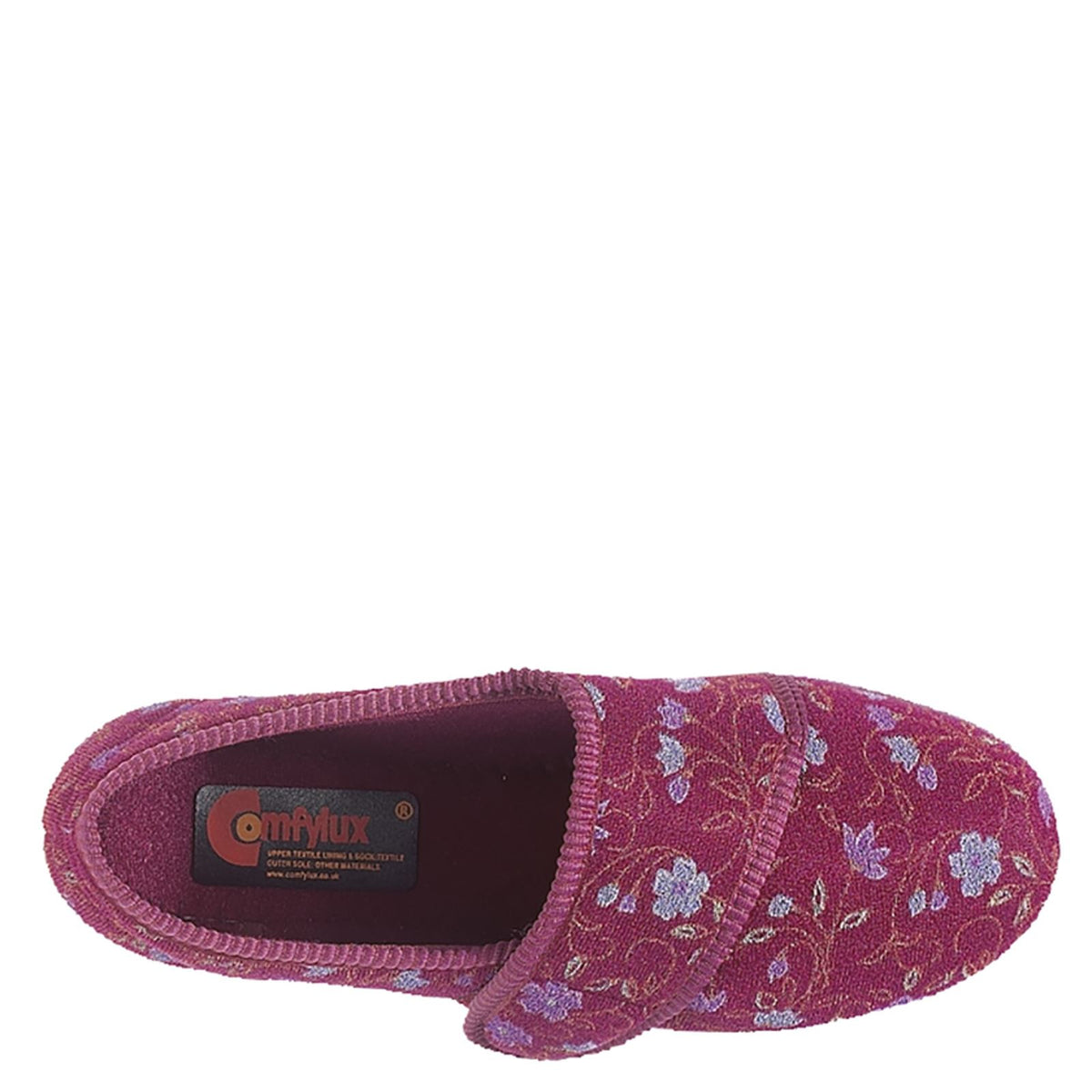 Comfylux Sally Side Seam Superwide Touch Fastening Slippers