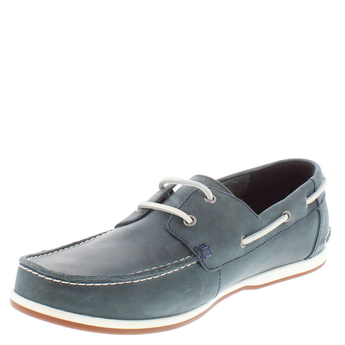 Clarks Pickwell Sail G Fit Men's Casual Navy Leather Boat Shoes