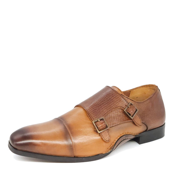 HX London Redbridge Monk Strap Shoes