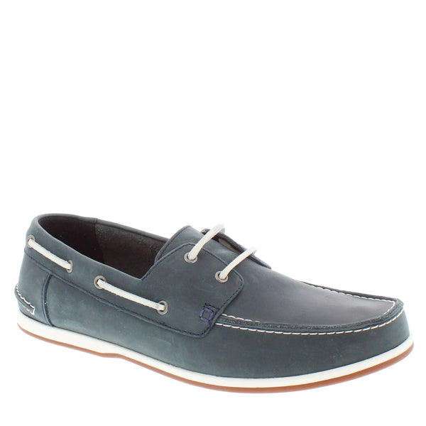 Clarks Pickwell Sail G Fit Men's Casual Navy Leather Boat Shoes